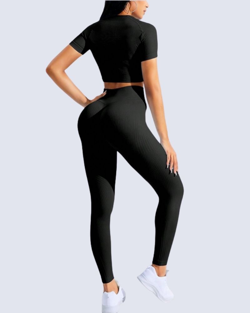 High-Waisted Sculpt Fit Yoga & Fitness Set