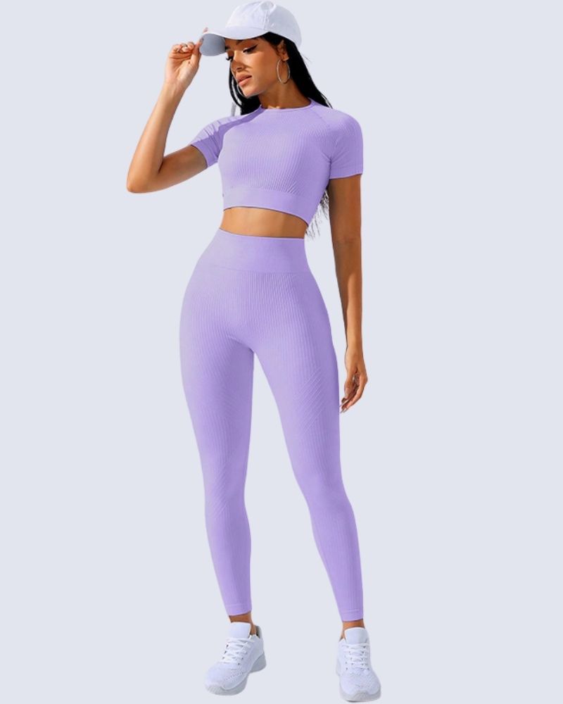 High-Waisted Sculpt Fit Yoga & Fitness Set