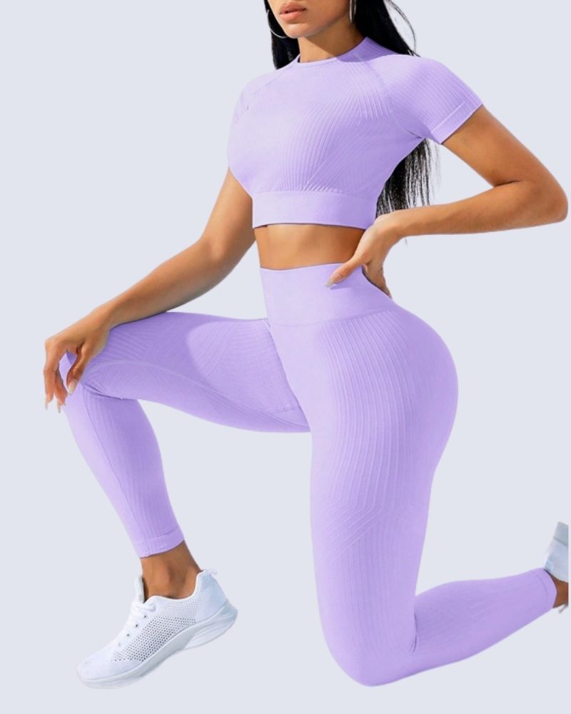 High-Waisted Sculpt Fit Yoga & Fitness Set