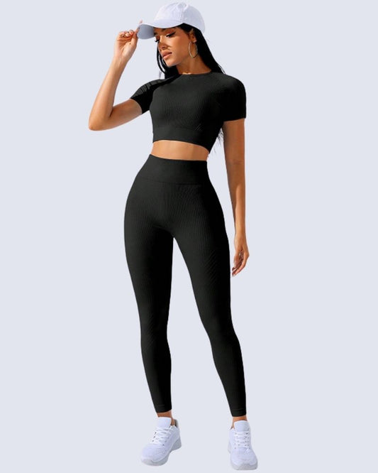 High-Waisted Sculpt Fit Yoga & Fitness Set