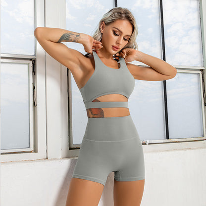 Yoga & Fitness Set Backless Bra